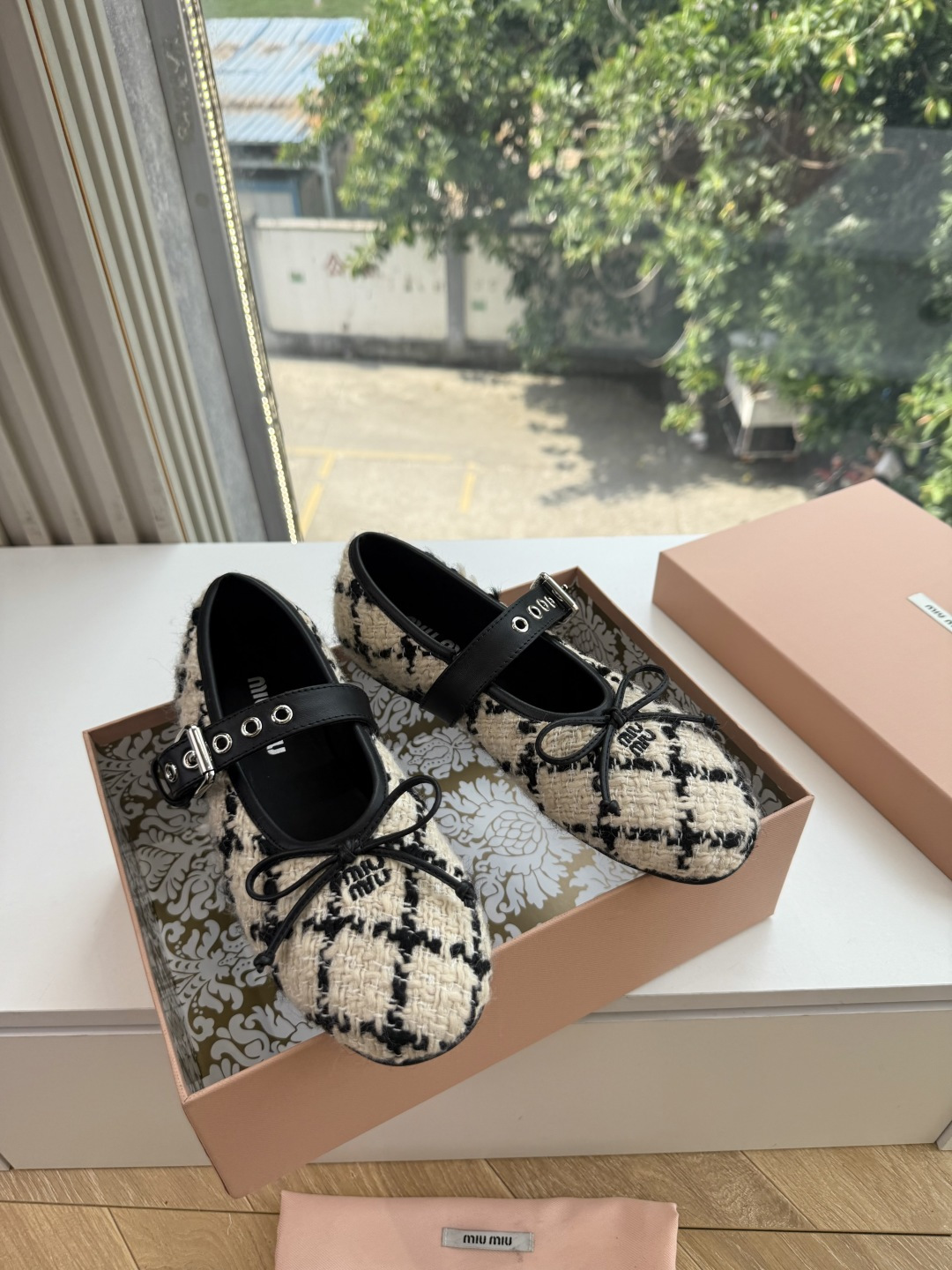 G021代购级独家上新Miu Miu玛丽珍芭蕾鞋开发 手工平底拖鞋秒杀市面版本Miu真的太少女奶呼呼的 小羊皮超级软糯 