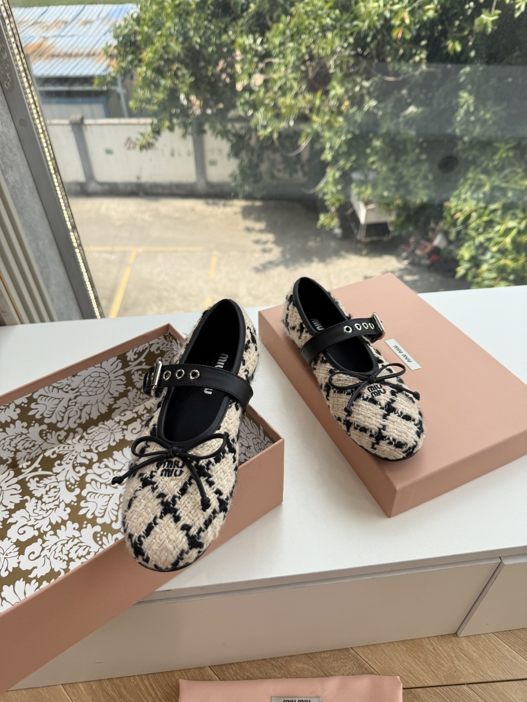 G021代购级独家上新Miu Miu玛丽珍芭蕾鞋开发 手工平底拖鞋秒杀市面版本Miu真的太少女奶呼呼的 小羊皮超级软糯 