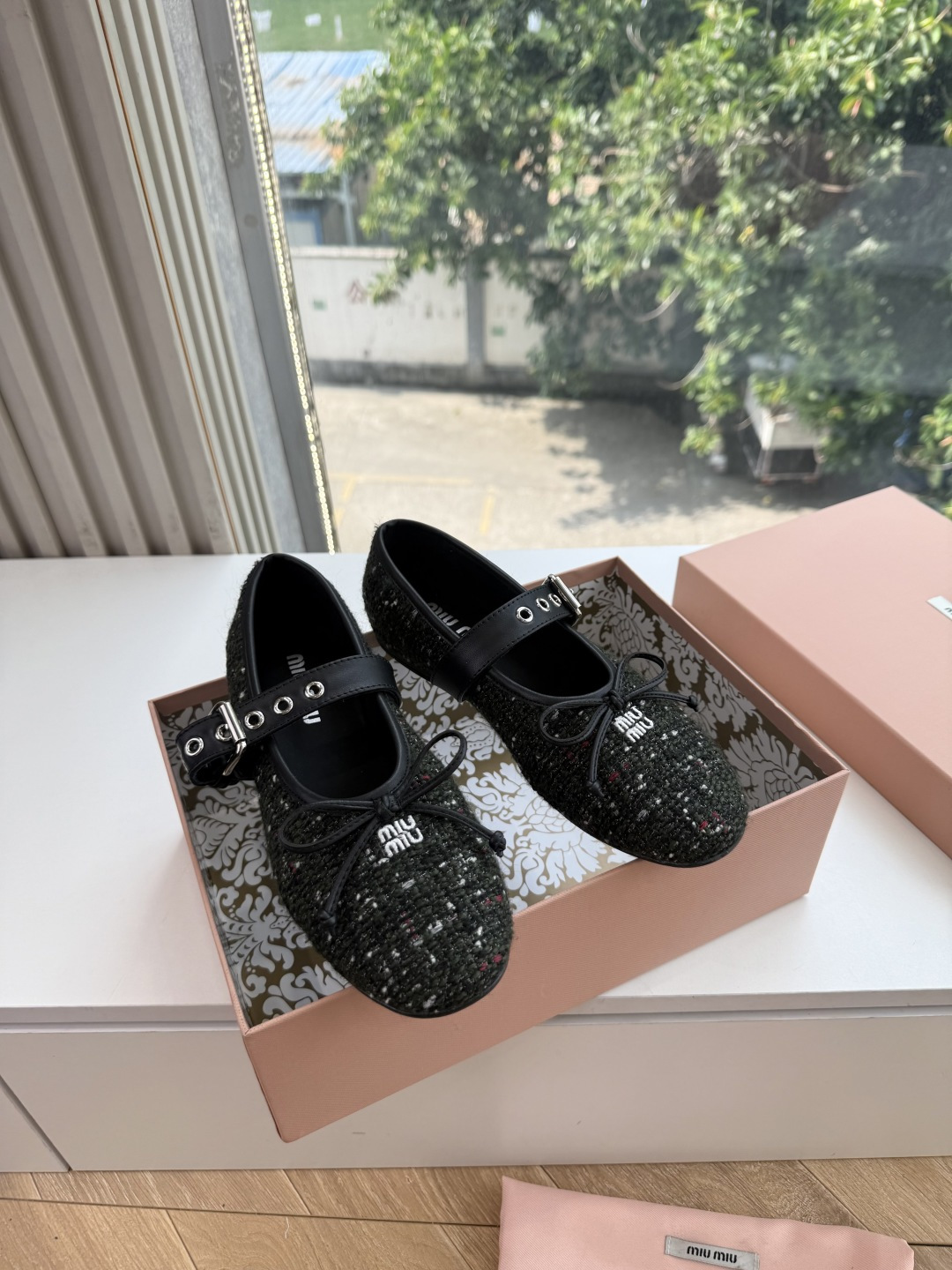 G021代购级独家上新Miu Miu玛丽珍芭蕾鞋开发 手工平底拖鞋秒杀市面版本Miu真的太少女奶呼呼的 小羊皮超级软糯 