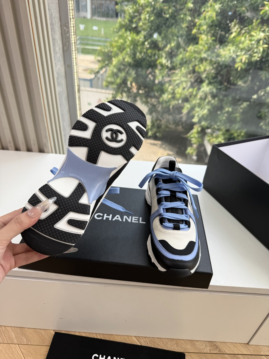G059😀所见即所得CHANEL/香奈儿新款小香风麂皮圆头熊猫菱格厚底运动鞋时尚增高鞋休闲鞋 面料:进口磨砂牛皮 内里: G059😀所见即所得CHANEL/香奈儿新款小香风麂皮圆头熊猫菱格厚底运动鞋时尚增高鞋休闲鞋 面料:进口磨砂牛皮 内里: