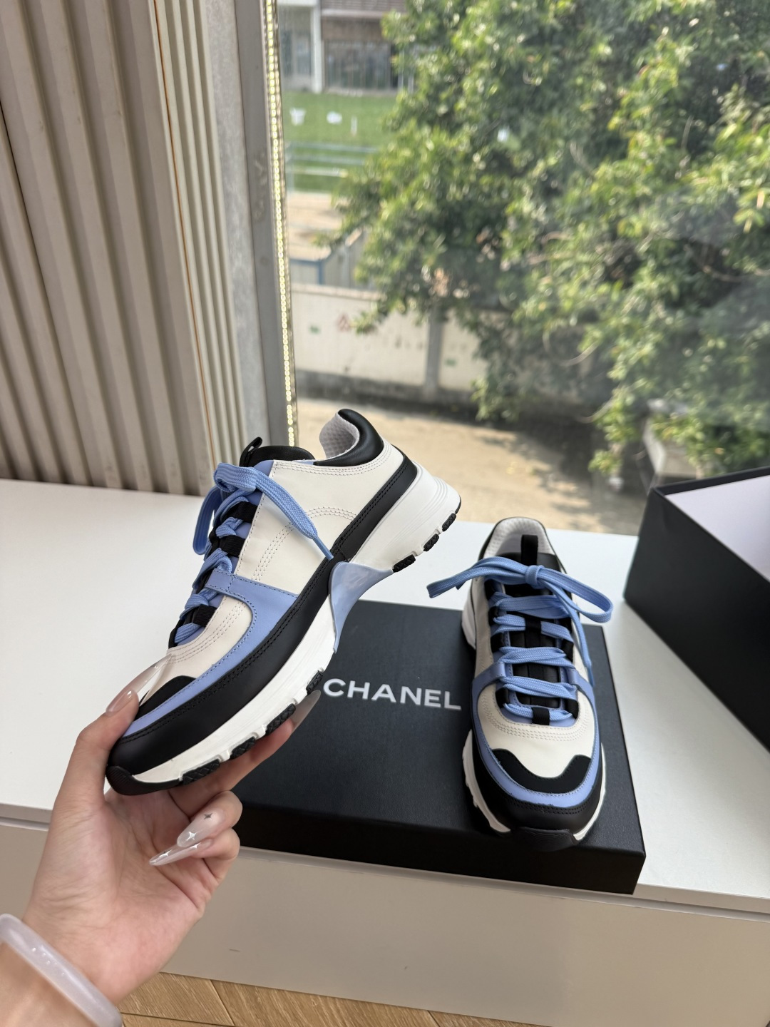 G059😀所见即所得CHANEL/香奈儿新款小香风麂皮圆头熊猫菱格厚底运动鞋时尚增高鞋休闲鞋 面料:进口磨砂牛皮 内里: G059😀所见即所得CHANEL/香奈儿新款小香风麂皮圆头熊猫菱格厚底运动鞋时尚增高鞋休闲鞋 面料:进口磨砂牛皮 内里:
