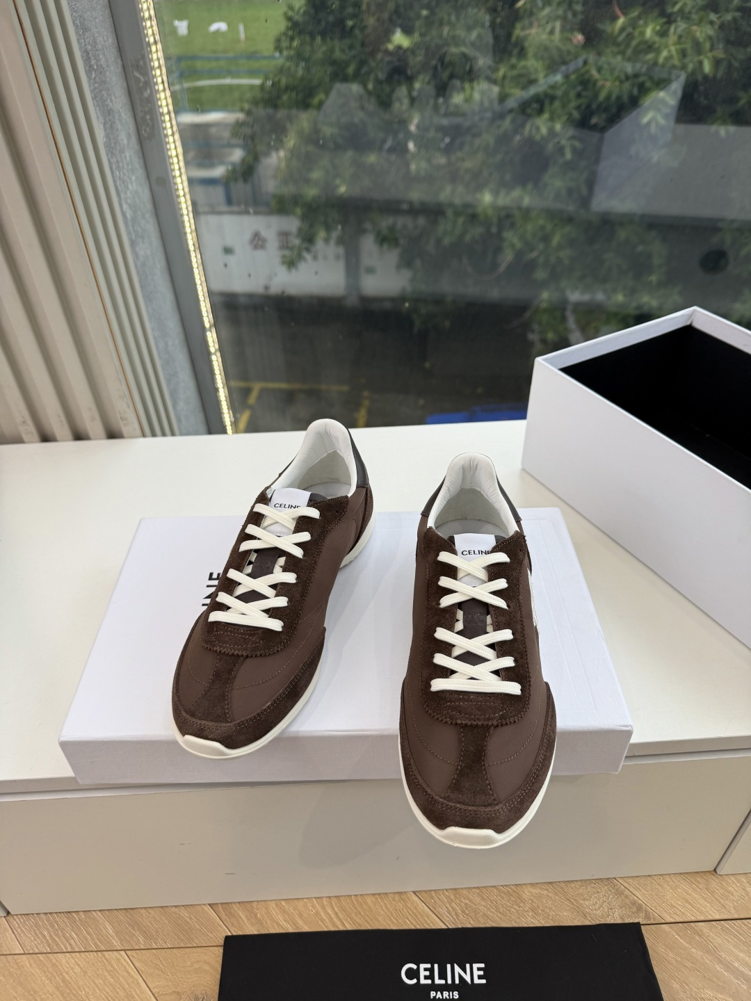 主打一个出货快品质好G08所见即所得代购级别CELINE｜赛琳思琳春夏最新款Racer系列 阿甘鞋 配Celine专用品
