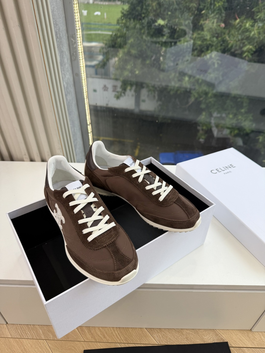 主打一个出货快品质好G08所见即所得代购级别CELINE｜赛琳思琳春夏最新款Racer系列 阿甘鞋 配Celine专用品