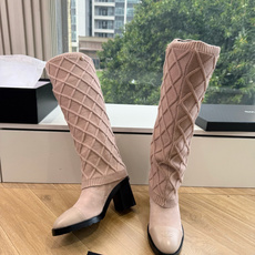 G012😀CHANEL香奈儿*小香秋冬新款毛线针织骑士靴库靴这款骑士靴真的是帅气时尚的代表马丁靴骑士靴靴筒Chanel字 G012😀CHANEL香奈儿*小香秋冬新款毛线针织骑士靴库靴这款骑士靴真的是帅气时尚的代表马丁靴骑士靴靴筒Chanel字