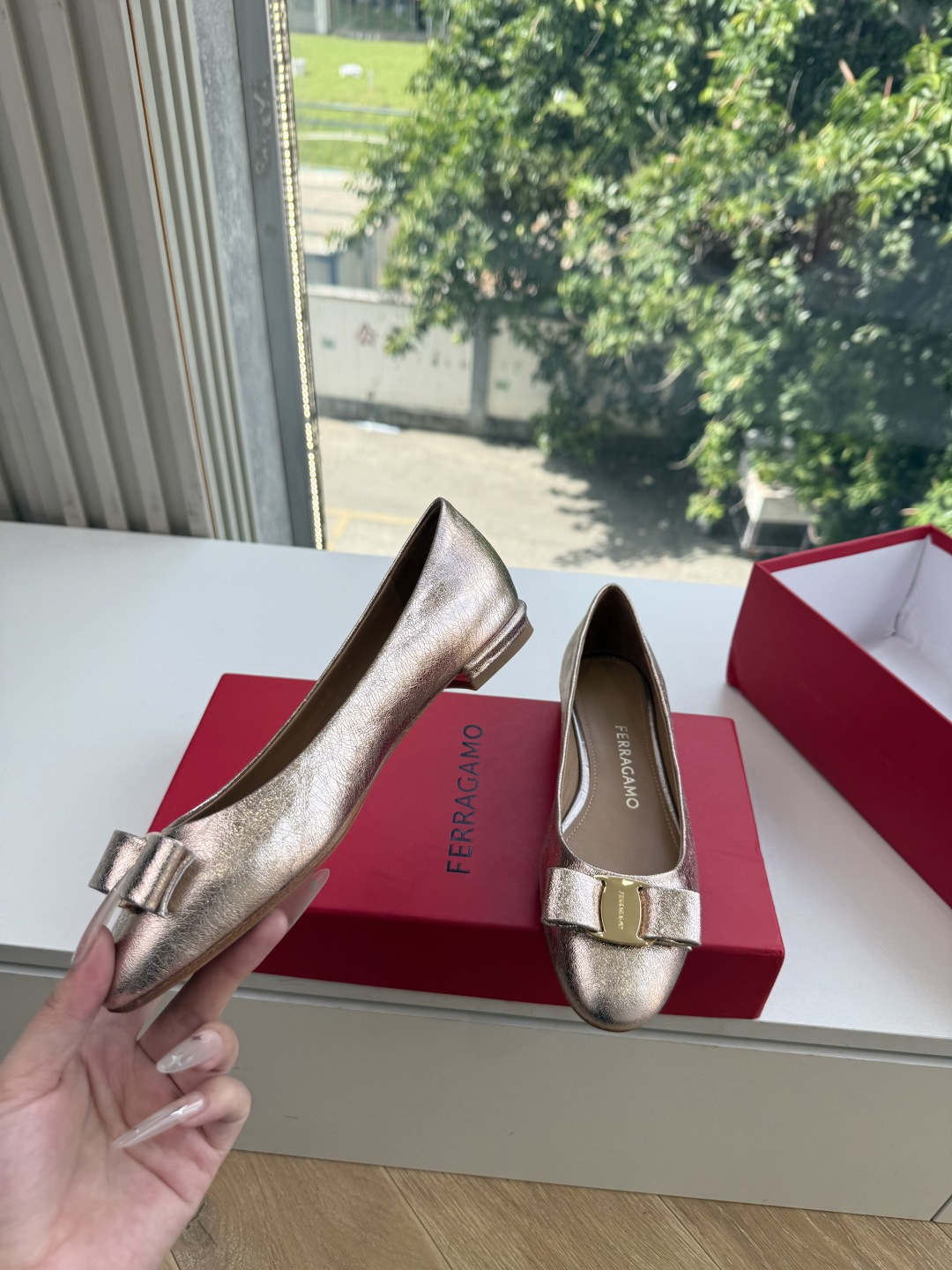 G397代购级 原版一比一复刻顶级FERRAGAMO菲拉格慕女士新版Vara铭牌玛丽珍网鞋脚果然更惊艳~蝴蝶结，集美感与