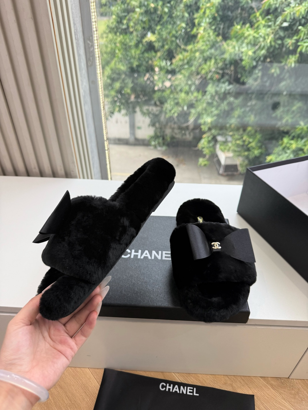 G021所见即所得代购级CHANE小香奈儿早秋玛丽珍毛毛凉鞋棉鞋 妥妥的自留款！！比经典款Slingback舒服太多啦！
