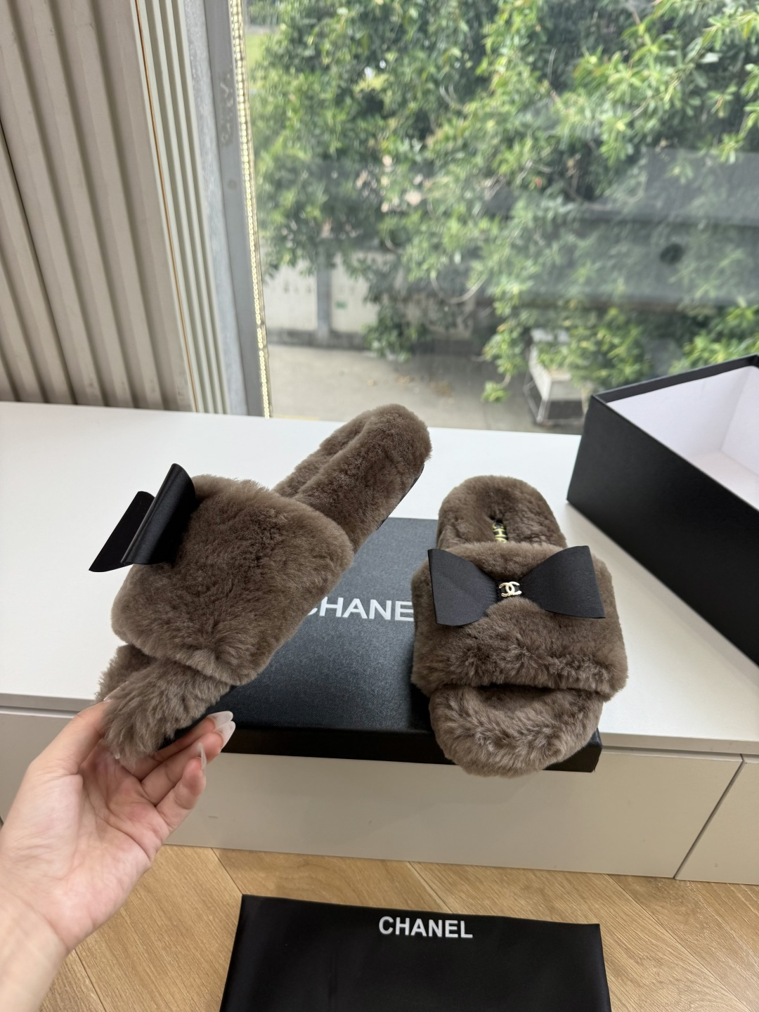 G021所见即所得代购级CHANE小香奈儿早秋玛丽珍毛毛凉鞋棉鞋 妥妥的自留款！！比经典款Slingback舒服太多啦！