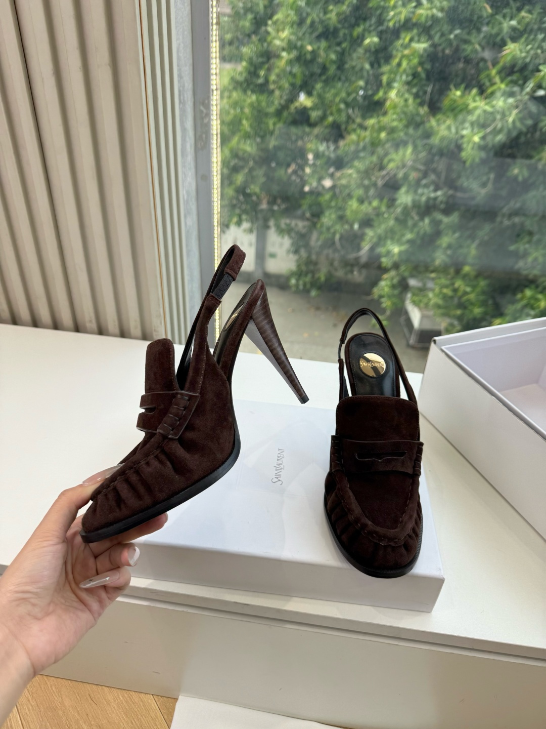 G988顶级品质Saint Laurent / 圣罗兰新款单鞋高跟鞋YSL姐姐的美丽尤物高跟鞋 又是人间圣罗兰 Rose