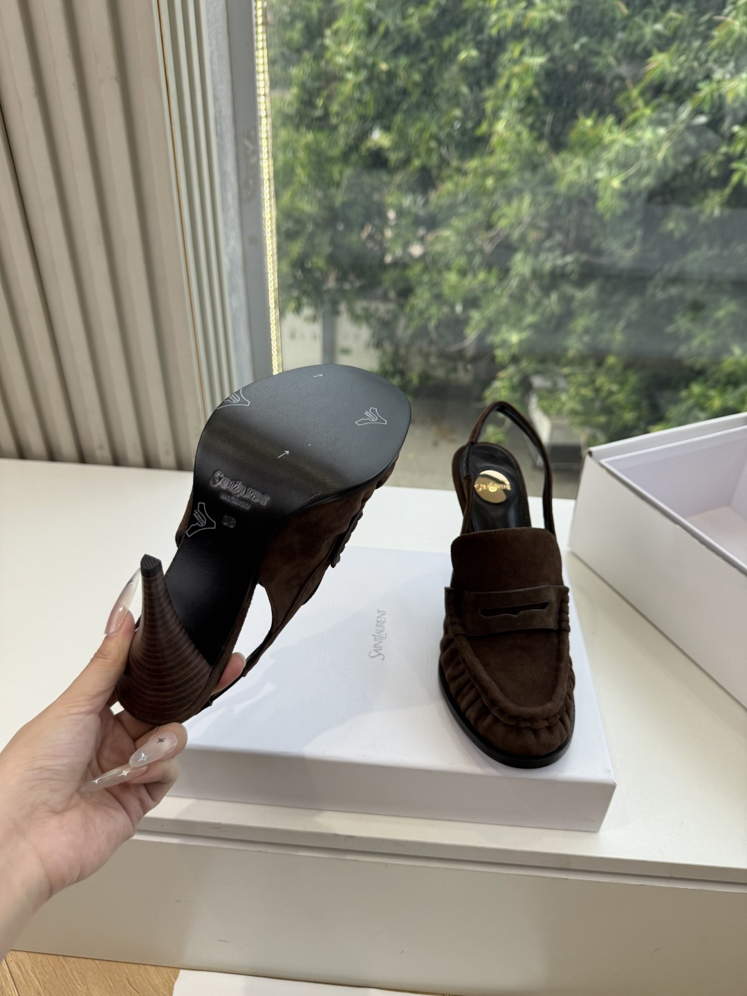 G988顶级品质Saint Laurent / 圣罗兰新款单鞋高跟鞋YSL姐姐的美丽尤物高跟鞋 又是人间圣罗兰 Rose
