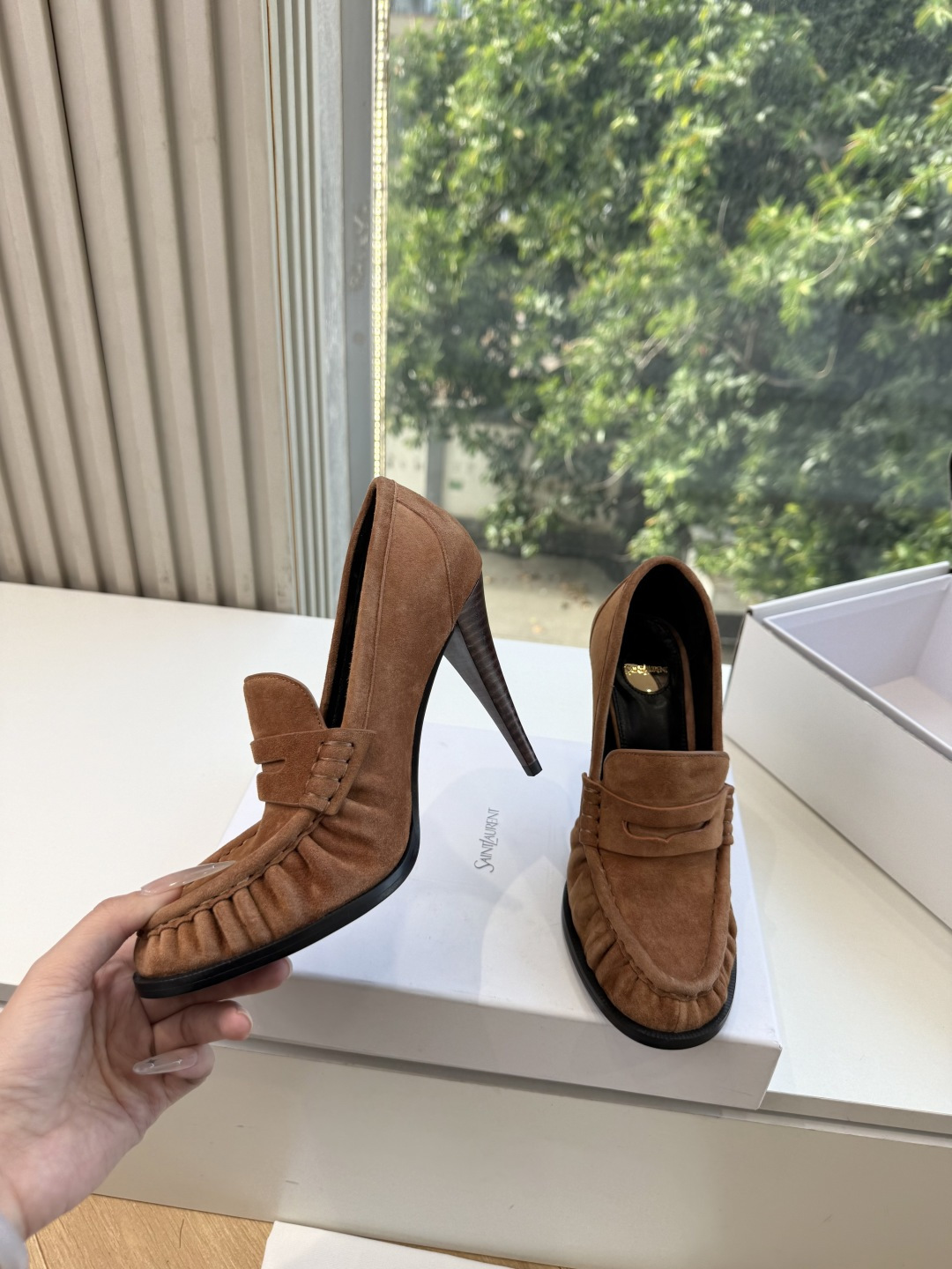 G988顶级品质Saint Laurent / 圣罗兰新款单鞋高跟鞋YSL姐姐的美丽尤物高跟鞋 又是人间圣罗兰 Rose