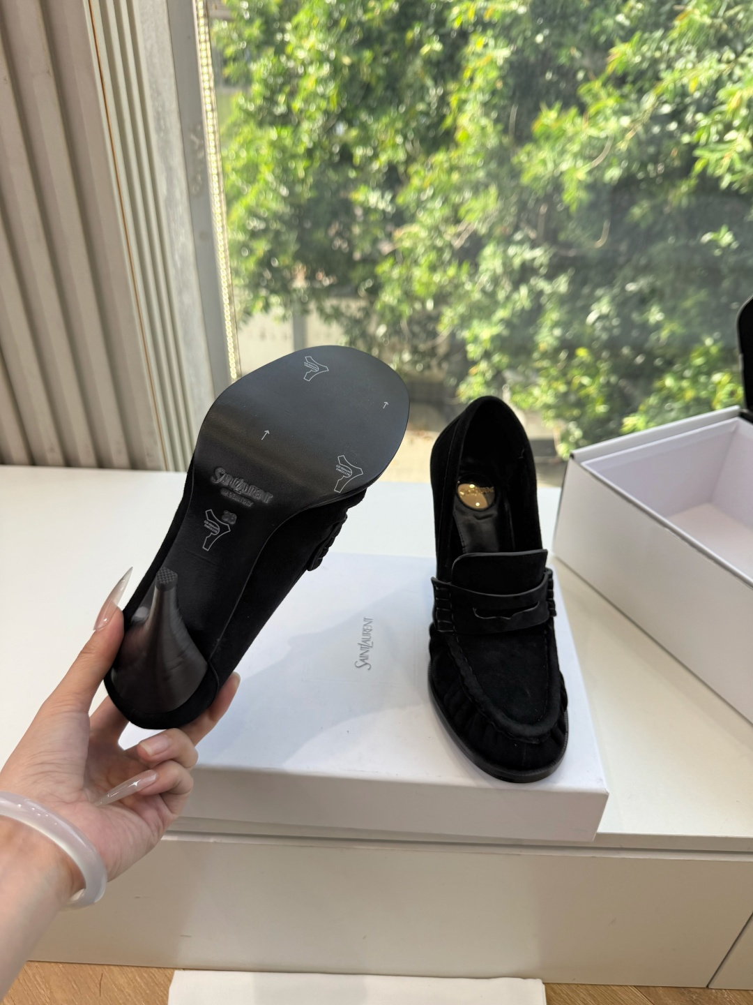 G988顶级品质Saint Laurent / 圣罗兰新款单鞋高跟鞋YSL姐姐的美丽尤物高跟鞋 又是人间圣罗兰 Rose G988顶级品质Saint Laurent / 圣罗兰新款单鞋高跟鞋YSL姐姐的美丽尤物高跟鞋 又是人间圣罗兰 Rose