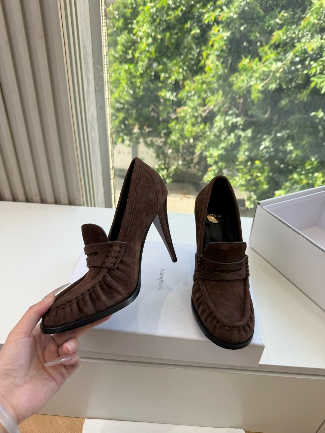 G988顶级品质Saint Laurent / 圣罗兰新款单鞋高跟鞋YSL姐姐的美丽尤物高跟鞋 又是人间圣罗兰 Rose G988顶级品质Saint Laurent / 圣罗兰新款单鞋高跟鞋YSL姐姐的美丽尤物高跟鞋 又是人间圣罗兰 Rose