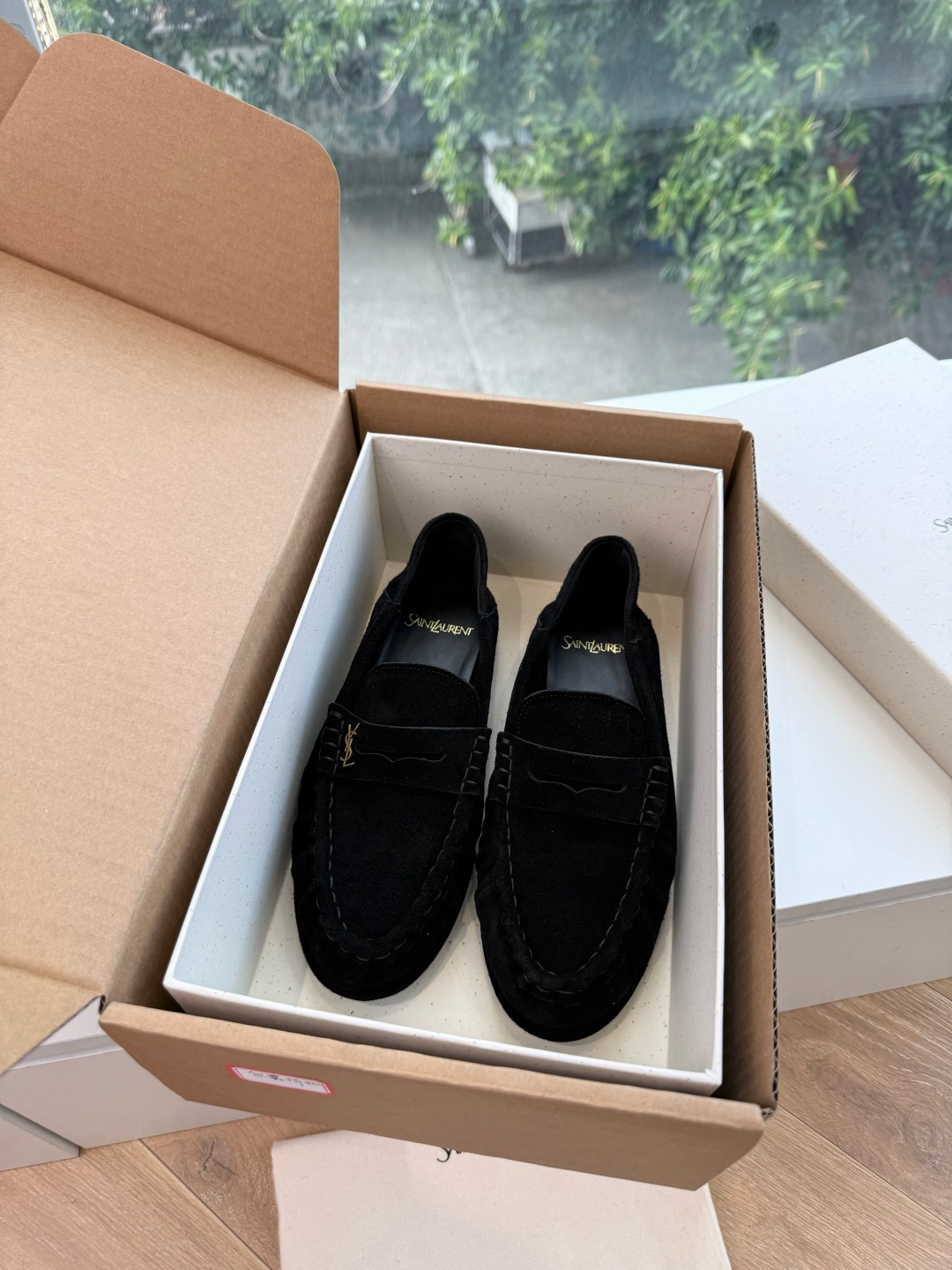G288隐形内增高Saint Lauren*YSL圣罗兰新品YSL情侣系列乐福鞋小logo乐福鞋半拖标志性的小logo是