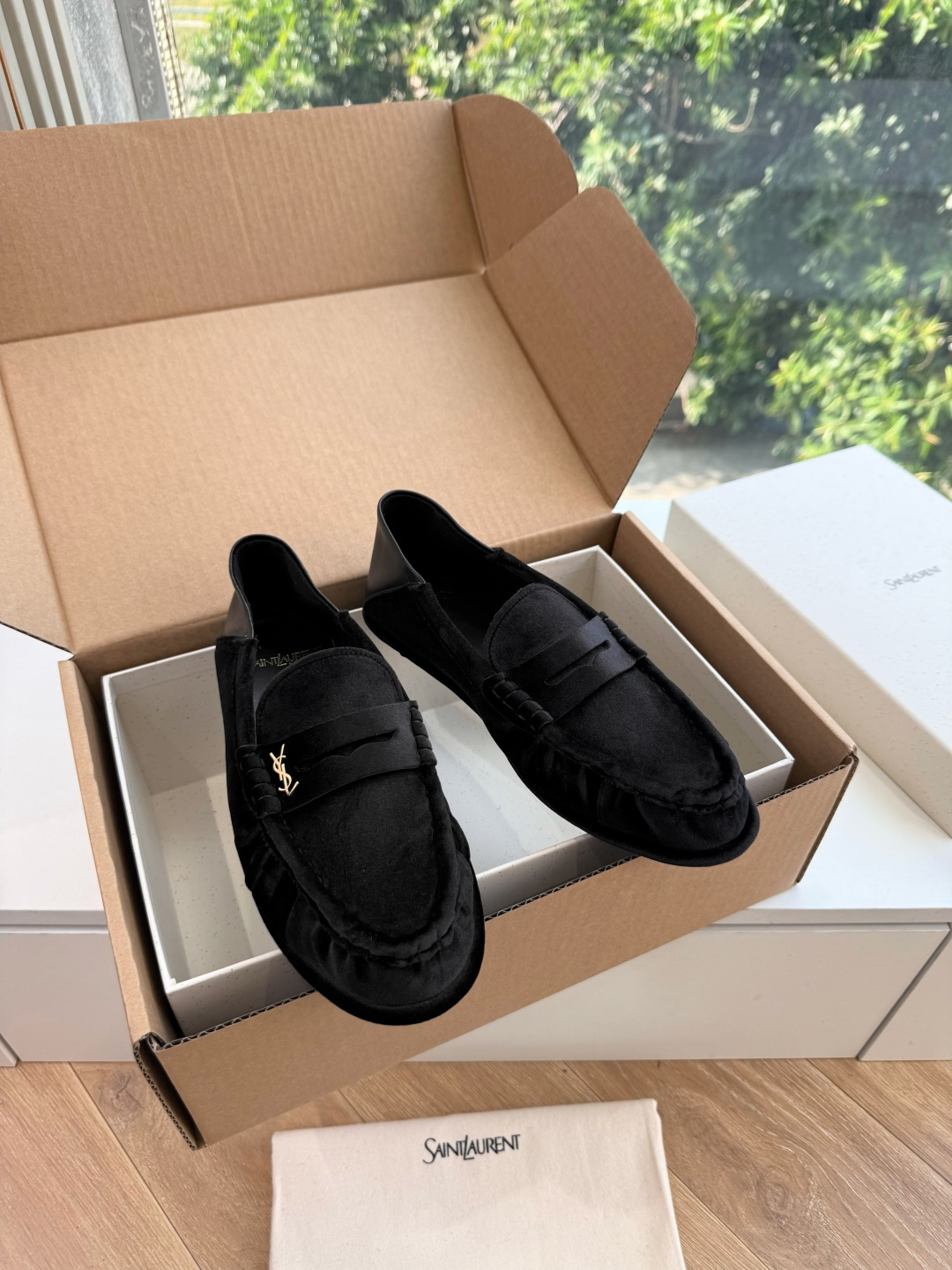 G288隐形内增高Saint Lauren*YSL圣罗兰新品YSL情侣系列乐福鞋小logo乐福鞋半拖标志性的小logo是