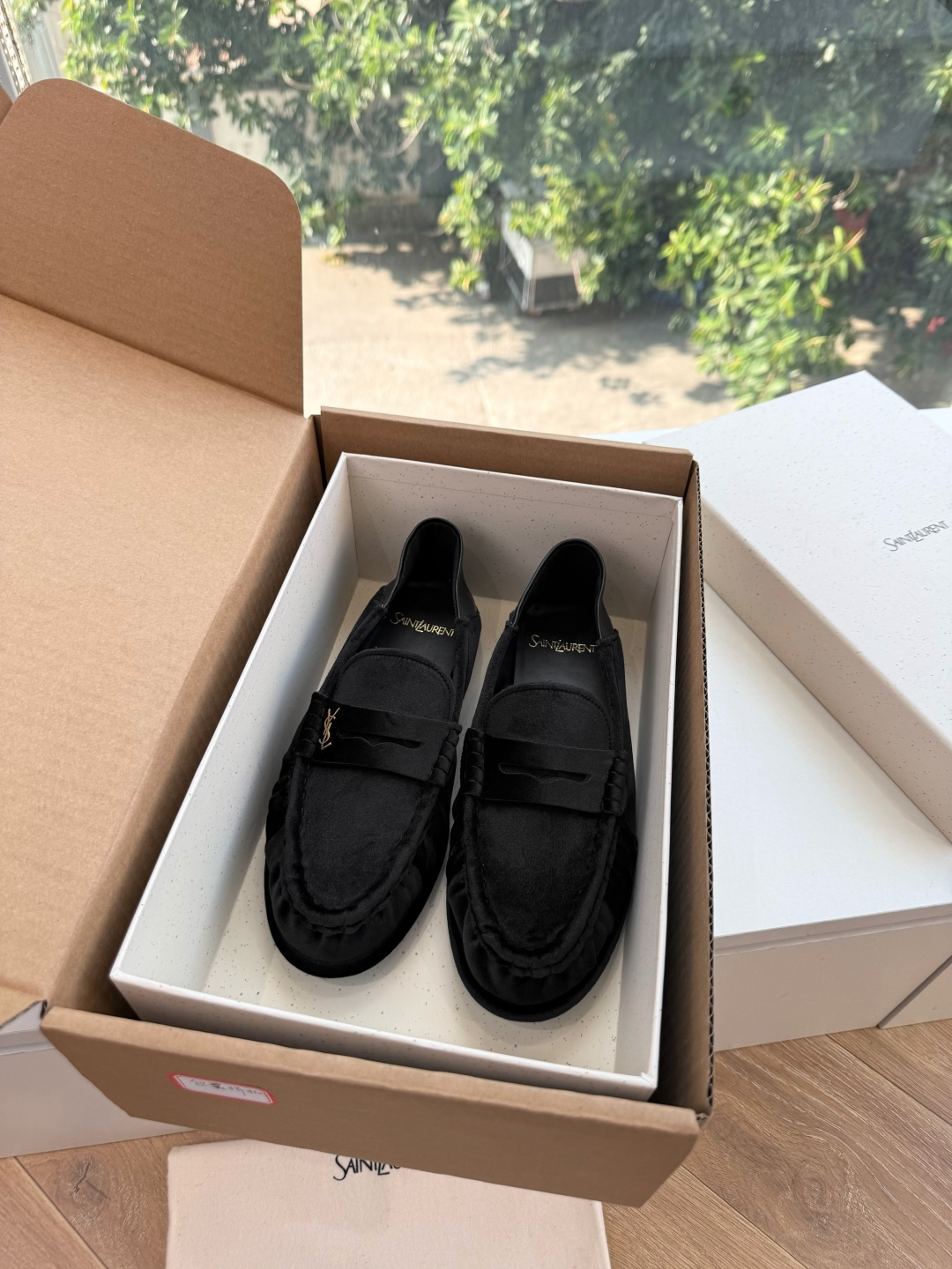 G288隐形内增高Saint Lauren*YSL圣罗兰新品YSL情侣系列乐福鞋小logo乐福鞋半拖标志性的小logo是