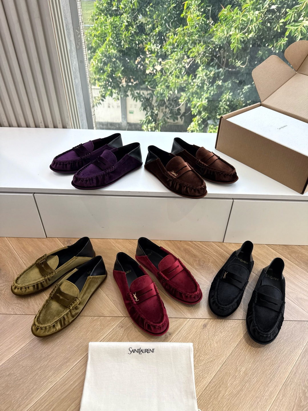G288隐形内增高Saint Lauren*YSL圣罗兰新品YSL情侣系列乐福鞋小logo乐福鞋半拖标志性的小logo是