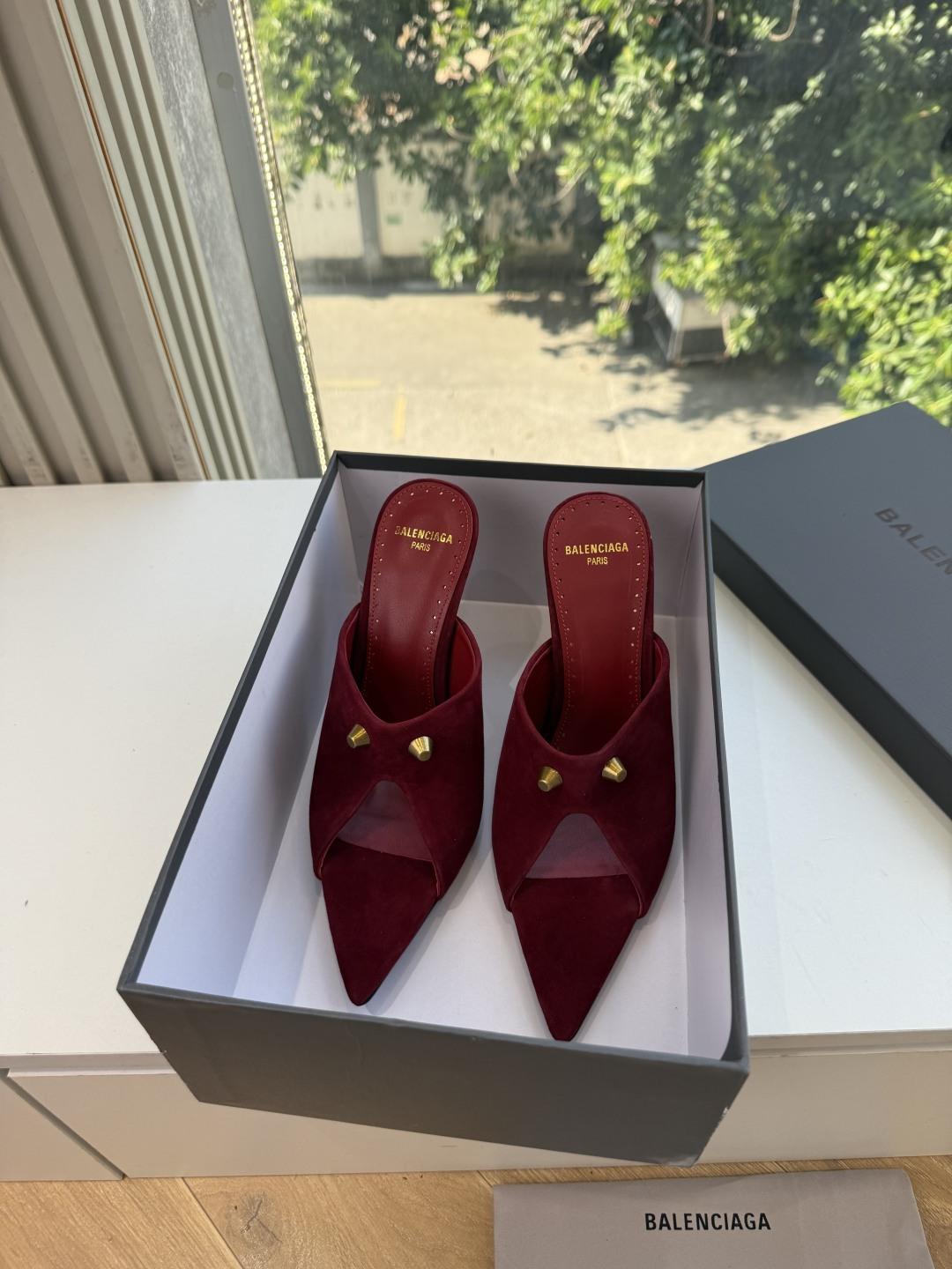 G289所见即所得Balenciag巴黎世家芭蕾高跟单鞋舞鞋巴黎世家非常经典的设计，高跟鞋非常性感，搭配狂野自我！不羁风