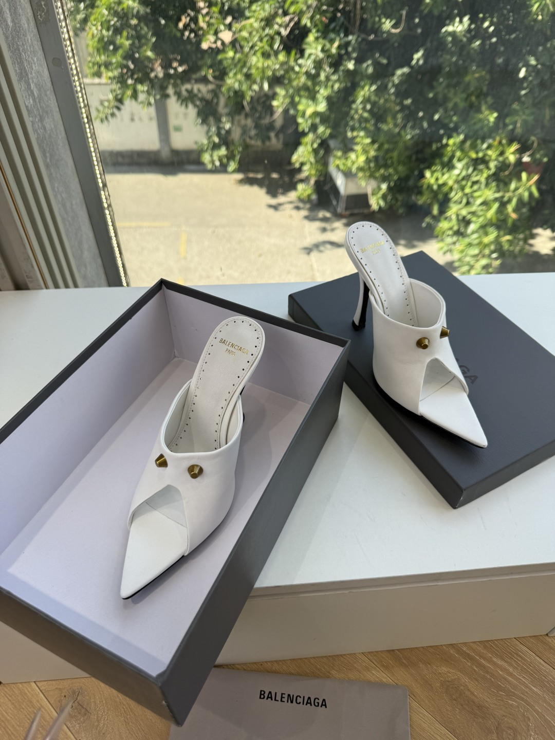 G289所见即所得Balenciag巴黎世家芭蕾高跟单鞋舞鞋巴黎世家非常经典的设计，高跟鞋非常性感，搭配狂野自我！不羁风