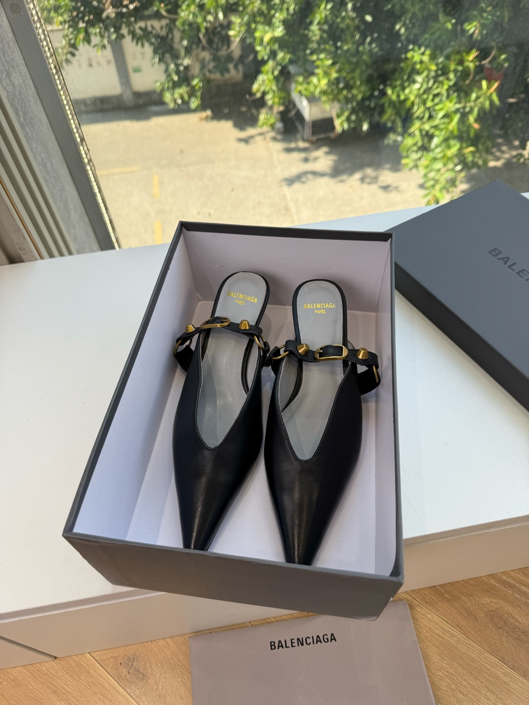 G289所见即所得Balenciag巴黎世家芭蕾高跟单鞋舞鞋巴黎世家非常经典的设计，高跟鞋非常性感，搭配狂野自我！不羁风