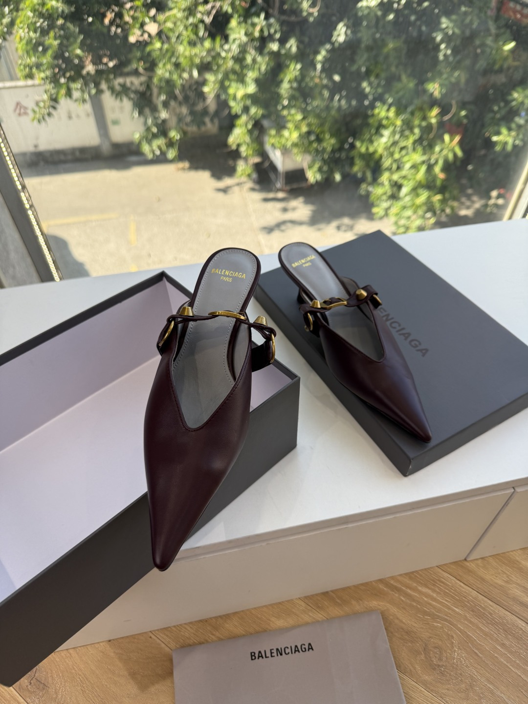 G289所见即所得Balenciag巴黎世家芭蕾高跟单鞋舞鞋巴黎世家非常经典的设计，高跟鞋非常性感，搭配狂野自我！不羁风