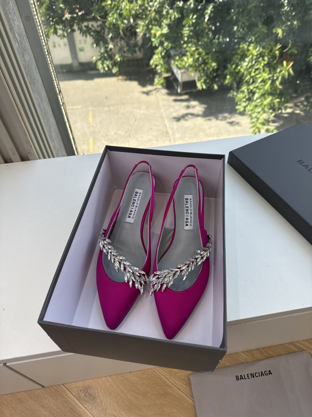 G289所见即所得Balenciag巴黎世家芭蕾高跟单鞋舞鞋巴黎世家非常经典的设计，高跟鞋非常性感，搭配狂野自我！不羁风