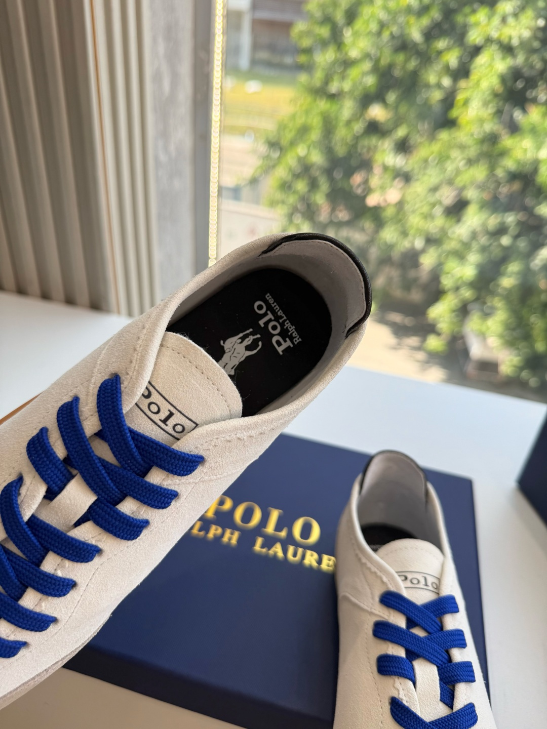 G024 Ralph Lauren 拉夫劳伦 女士拼接低帮运动鞋休闲德训鞋 超多明星时尚博主种草 阿甘鞋鞋型设计经典永不