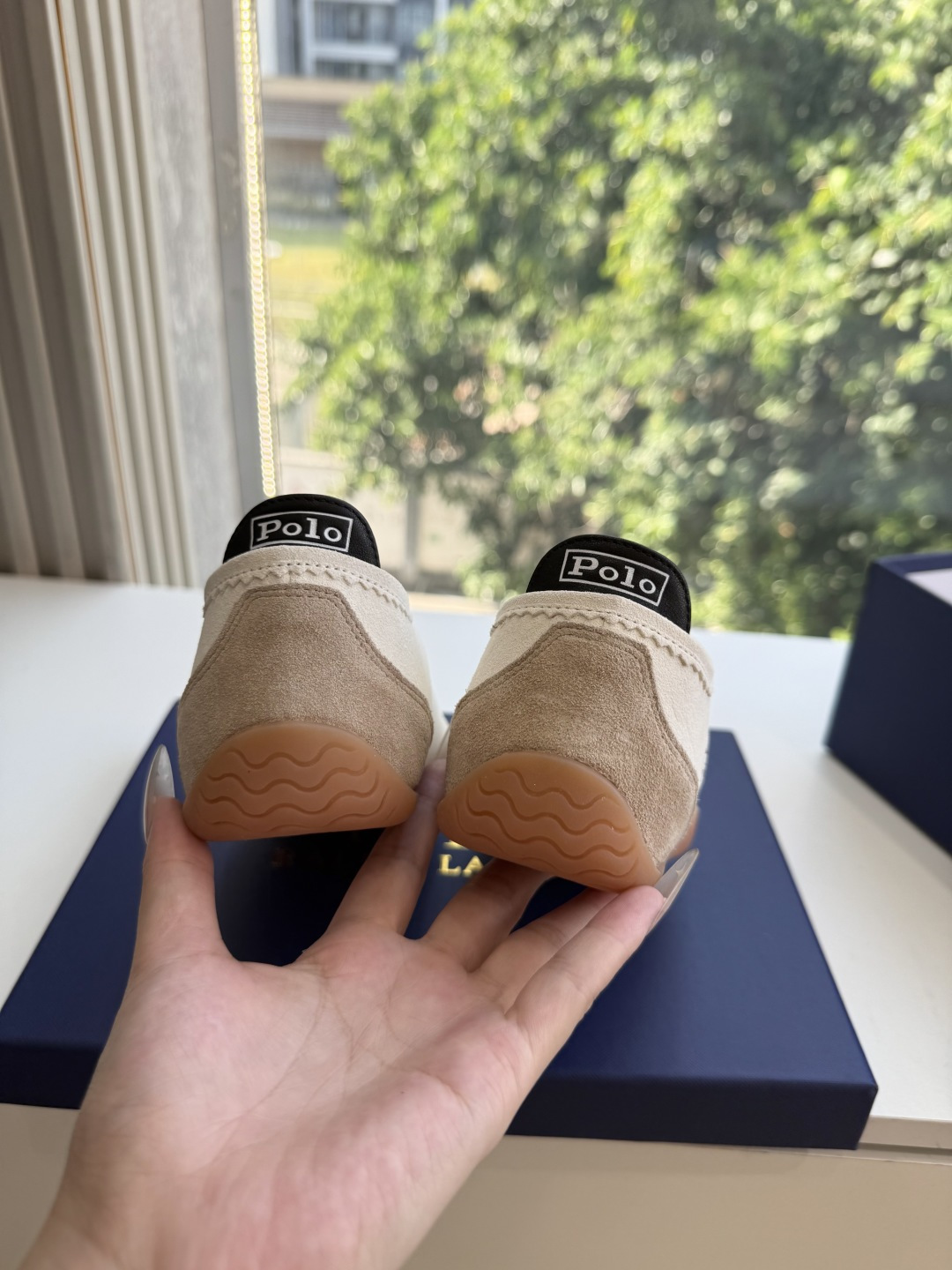 G024 Ralph Lauren 拉夫劳伦 女士拼接低帮运动鞋休闲德训鞋 超多明星时尚博主种草 阿甘鞋鞋型设计经典永不