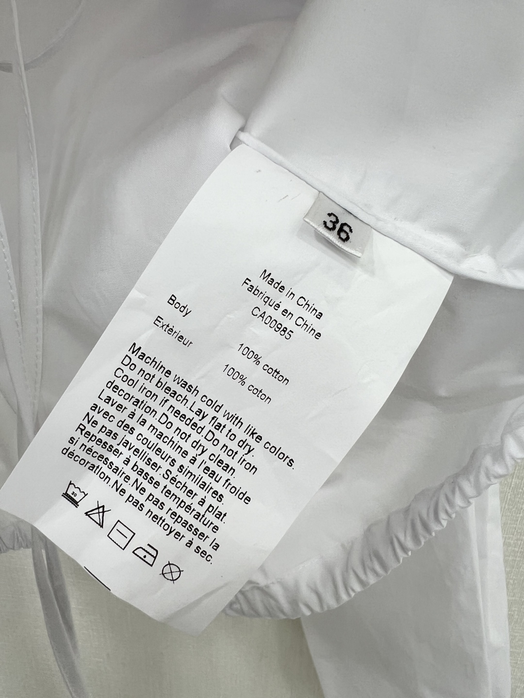 Original Scavenger Dress: Alex Wang White Shirt with Luxe Logo Embroidery - 图片 7