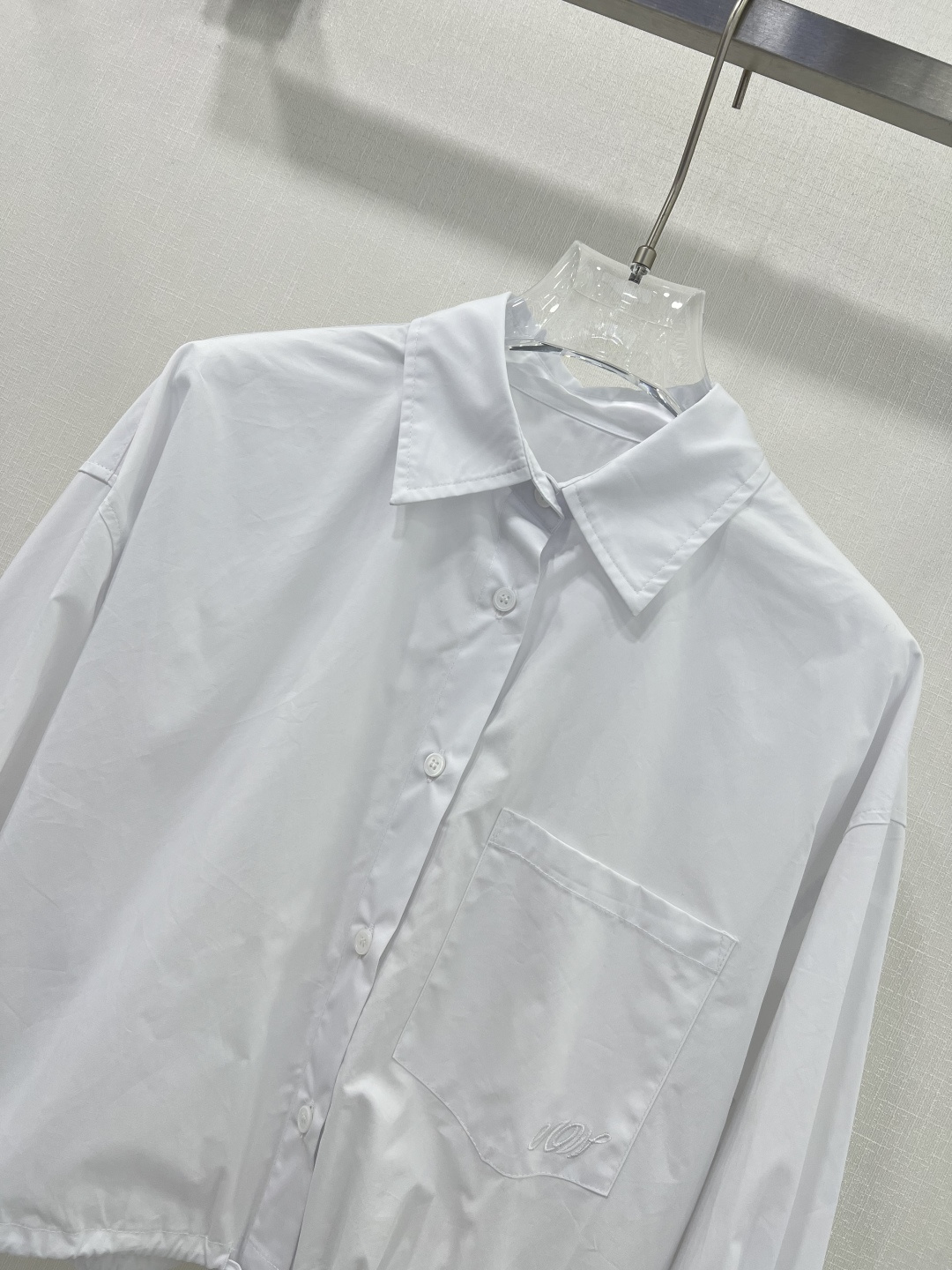 Original Scavenger Dress: Alex Wang White Shirt with Luxe Logo Embroidery - 图片 3
