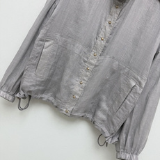 🔥🔥Brun*llo Cucinelli BC26新款亚麻宽松外套 高立领+落肩袖设计,肩章+明排扣设 🔥🔥Brun*llo Cucinelli BC26新款亚麻宽松外套 高立领+落肩袖设计,肩章+明排扣设