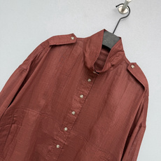 🔥🔥Brun*llo Cucinelli BC26新款亚麻宽松外套 高立领+落肩袖设计,肩章+明排扣设 🔥🔥Brun*llo Cucinelli BC26新款亚麻宽松外套 高立领+落肩袖设计,肩章+明排扣设