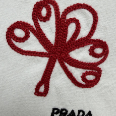🔥🔥Prad*26新款刺绣花边无袖连衣裙 白月光清冷少女感天花板!胸前红色花卉刺绣搭配黑色PRADA字母 🔥🔥Prad*26新款刺绣花边无袖连衣裙 白月光清冷少女感天花板!胸前红色花卉刺绣搭配黑色PRADA字母