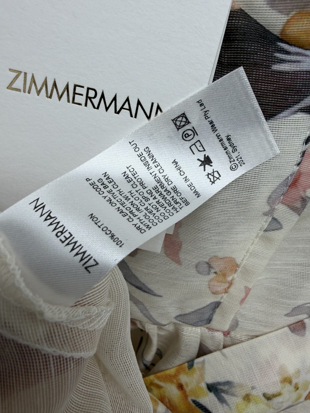 🔥🔥Zimmerman*26新款花鸟印花吊带裙 （短款）法式复古轻奢风，将自然花鸟元素与优雅版型结合，充