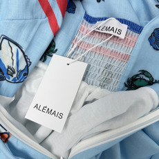 🔥🔥ALÉMAI*新款肩系带海洋印花吊带长裙 (长款)裙身满印手绘风格的海洋元素,龙虾、螃蟹、热带鱼、贝 🔥🔥ALÉMAI*新款肩系带海洋印花吊带长裙 (长款)裙身满印手绘风格的海洋元素,龙虾、螃蟹、热带鱼、贝