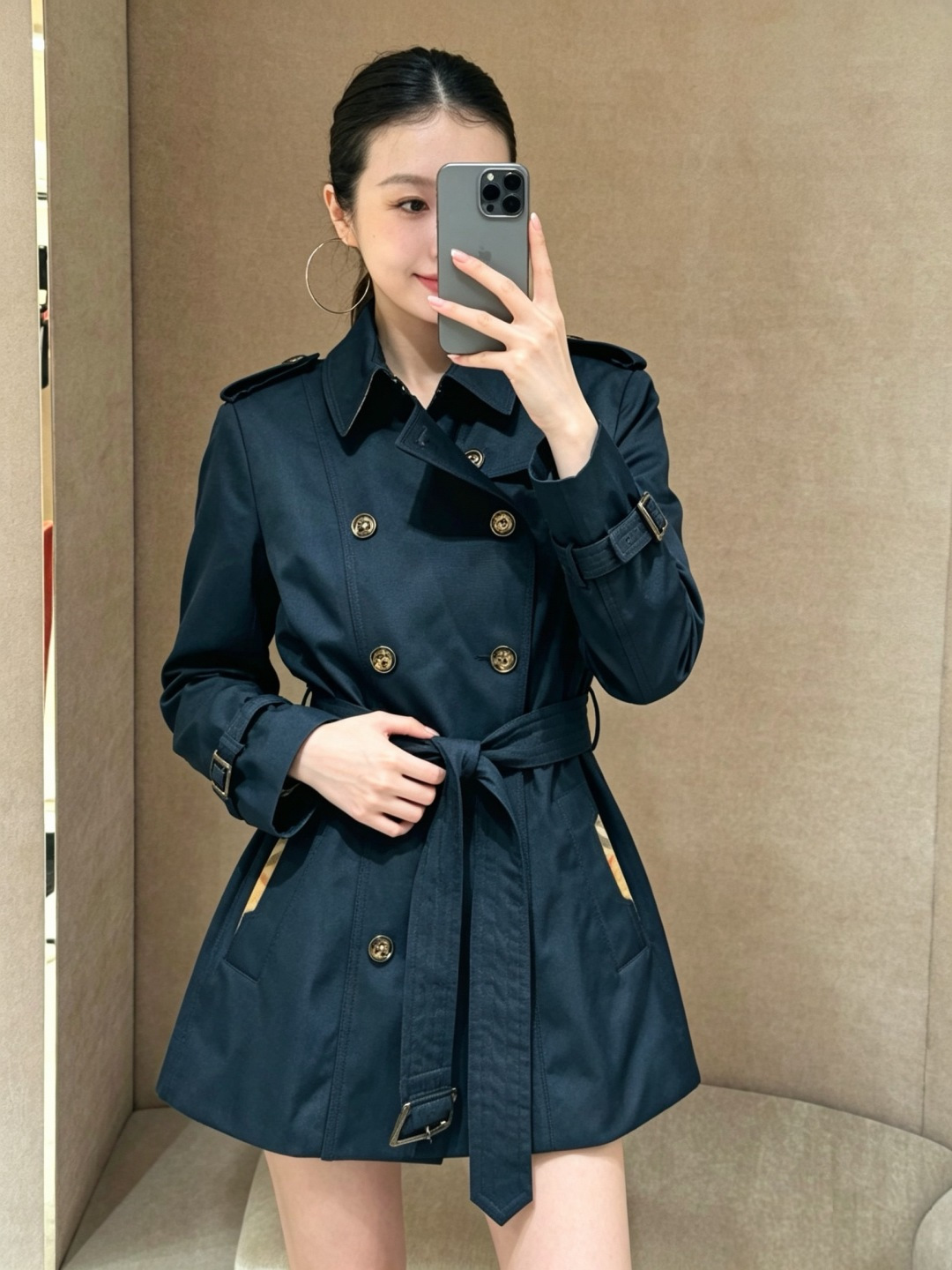 NO:950501,Gold buckle sapphire blue, Burberry-clothing,19860909金扣 宝蓝,博柏利-服装,,Women's clothing