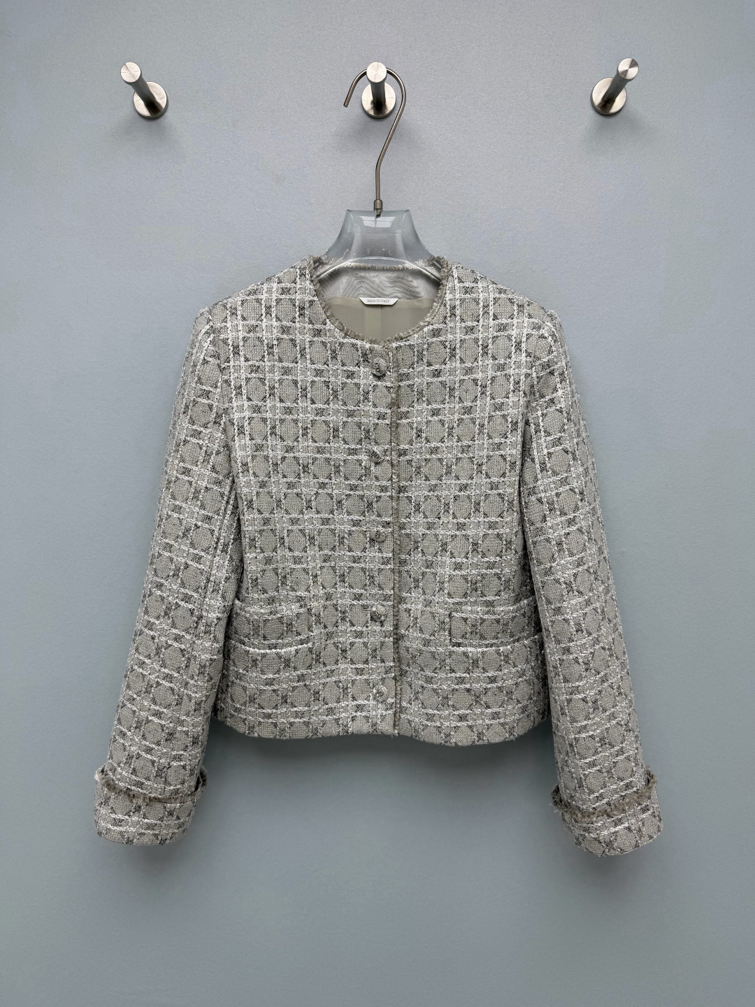 Dior Gray Patterned Cardigan