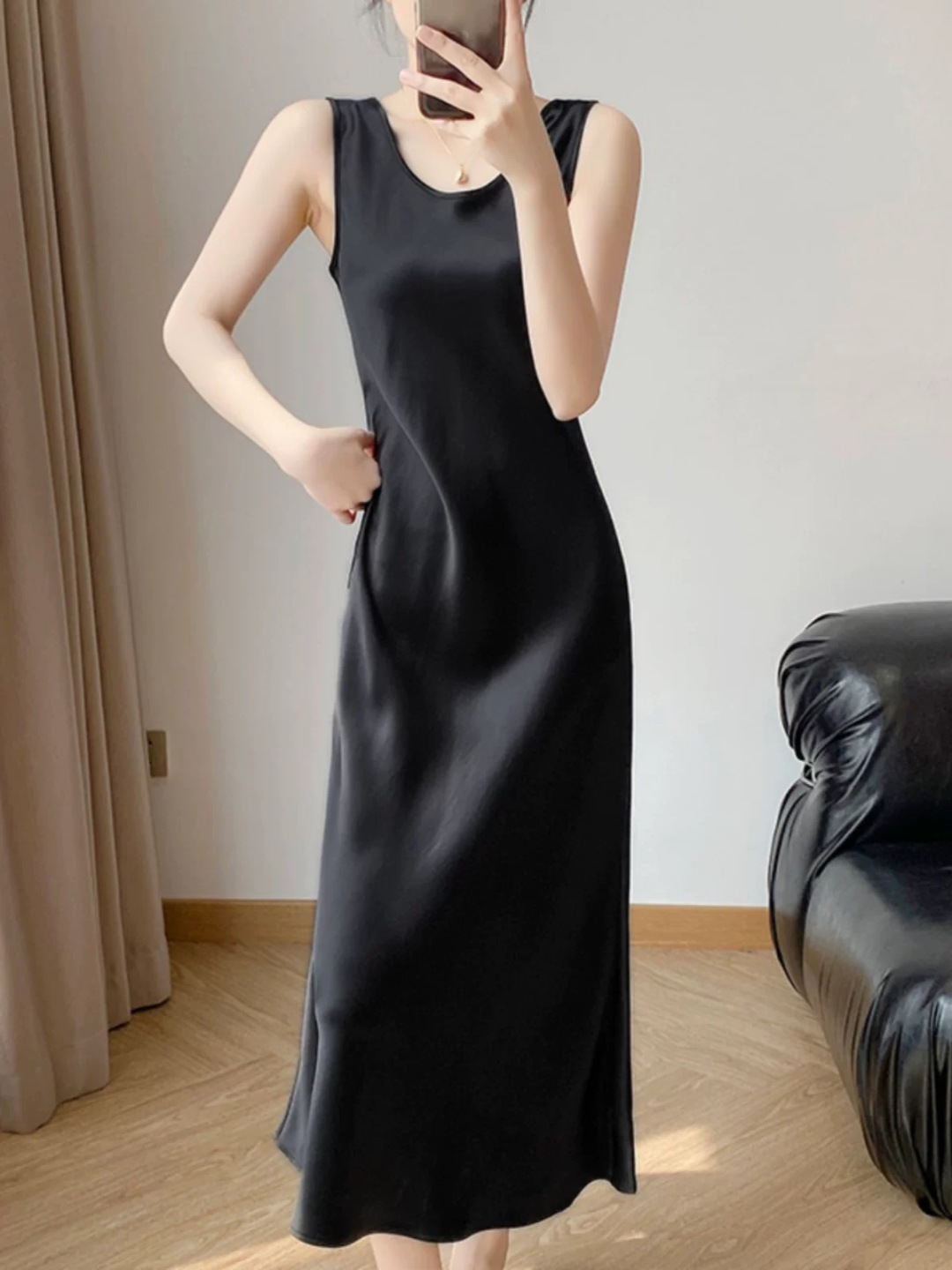 Sandro Women’s Dress Collection: Support for Exchange, High-Quality, Black, White, Powder Colors - 图片 4