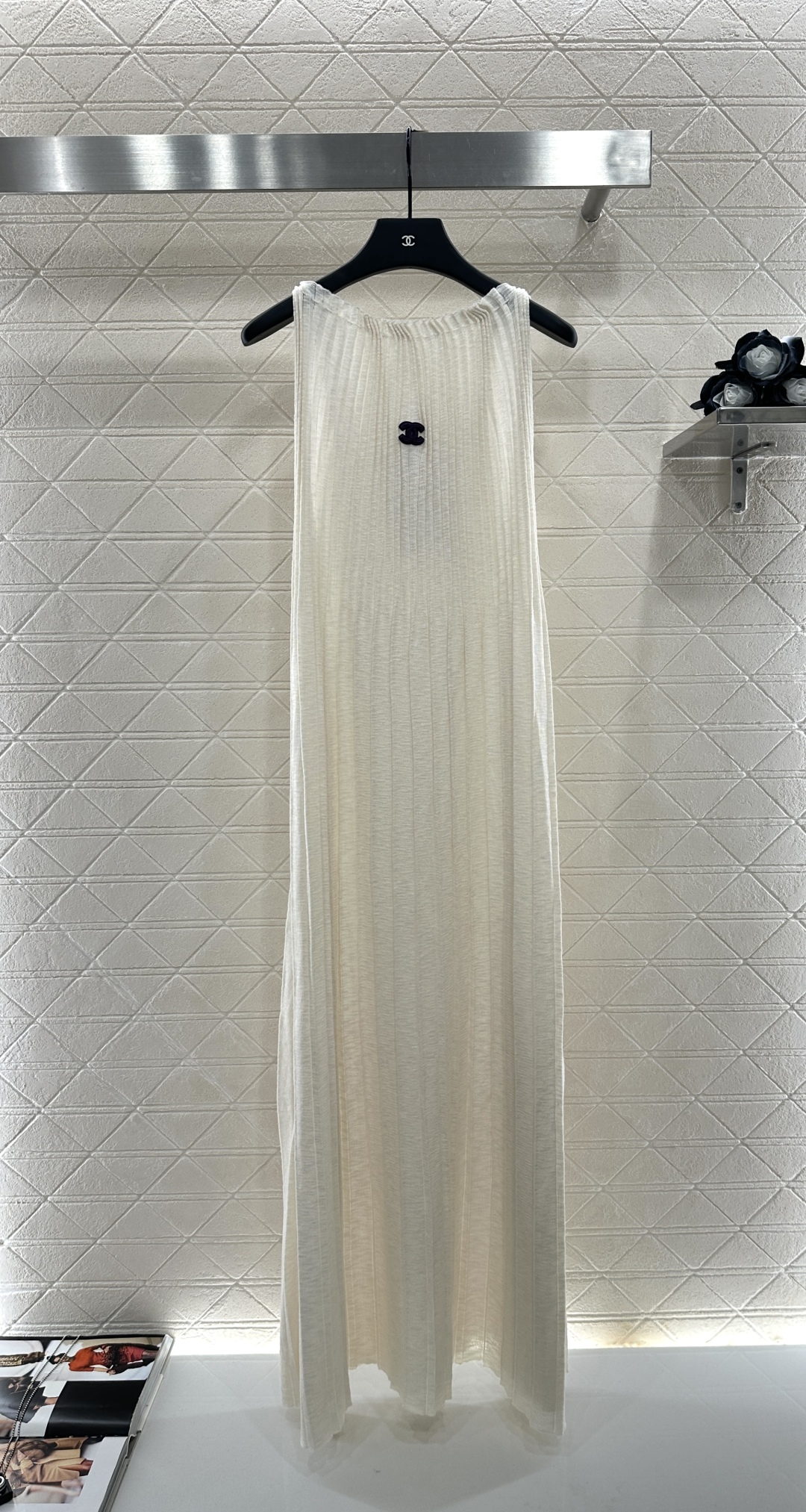 Chanel Knit Halter Dress - Elegant YB Yarn, Flattering A-Line, and Chic Design 2 cmp i1753280471342 804 0 0