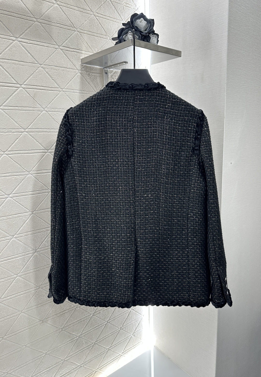 Chanel Inspired Wool Blend Tweed Jacket with Silk Velvet Trim & Frog Closures 3 cmp i1753281207048 3704 0 1