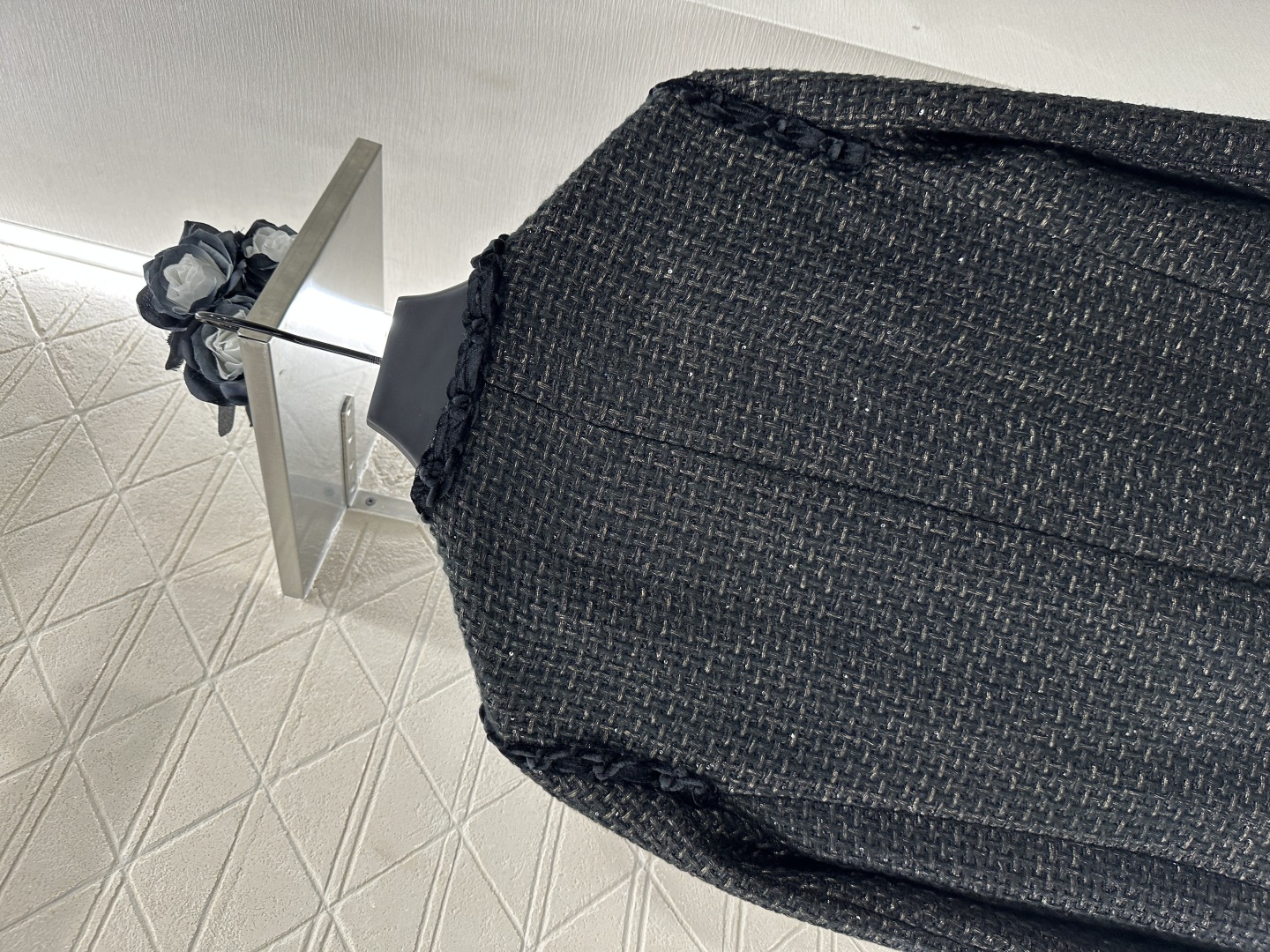 Chanel Inspired Wool Blend Tweed Jacket with Silk Velvet Trim & Frog Closures 5 cmp i1753281211825 3216 0 7