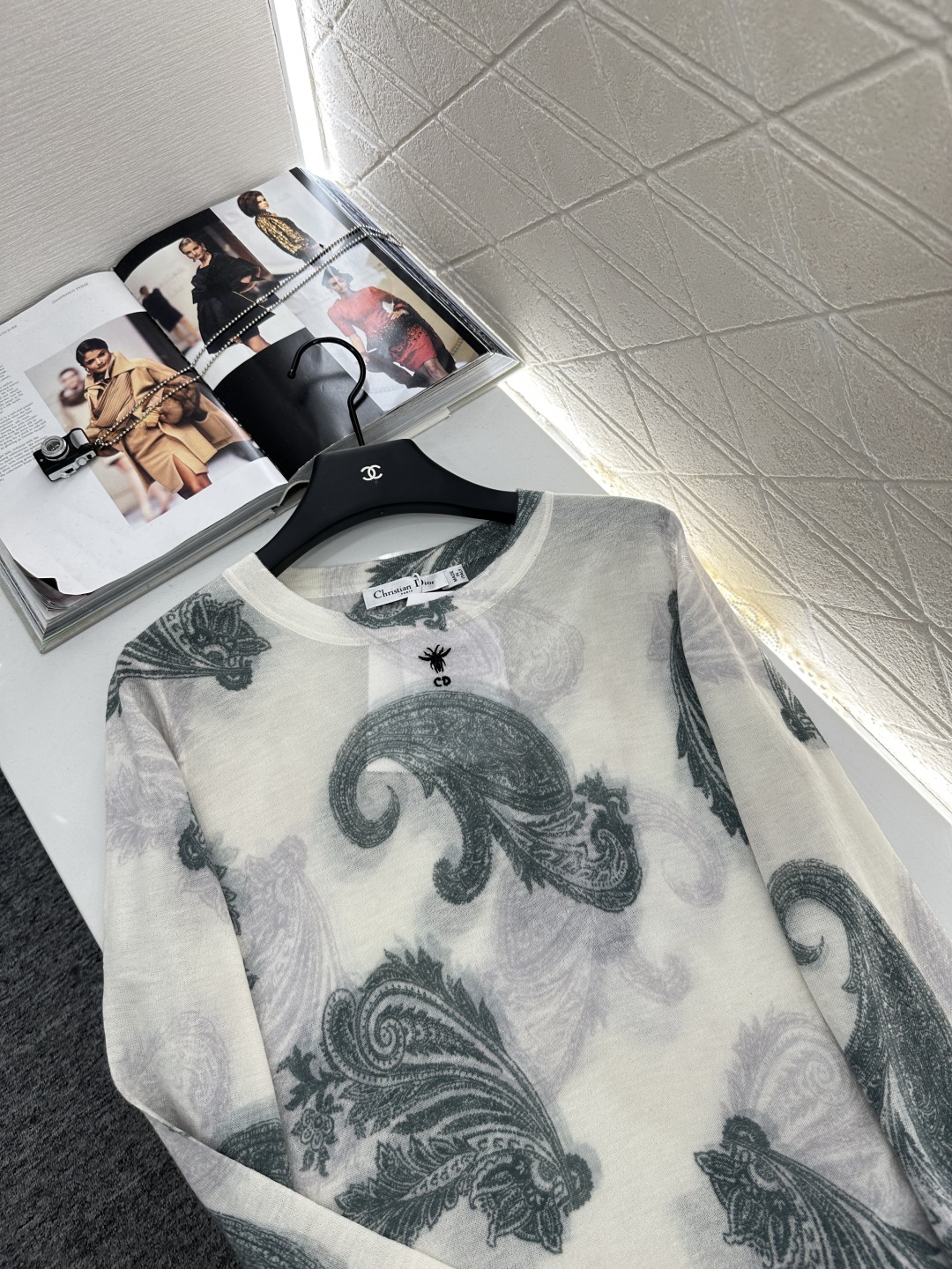 ♥Dio*♥2025新品上架
   腰果印花针织长袖
定制YB羊毛纱线织造 柔软舒适 洋气显瘦 套头针织