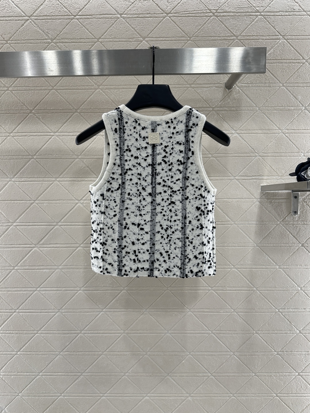 Loewe Women's Wool Knit Vest with Dotted Pattern - Comfortable & Stylish 3 cmp i1756218388872 9086 0 1