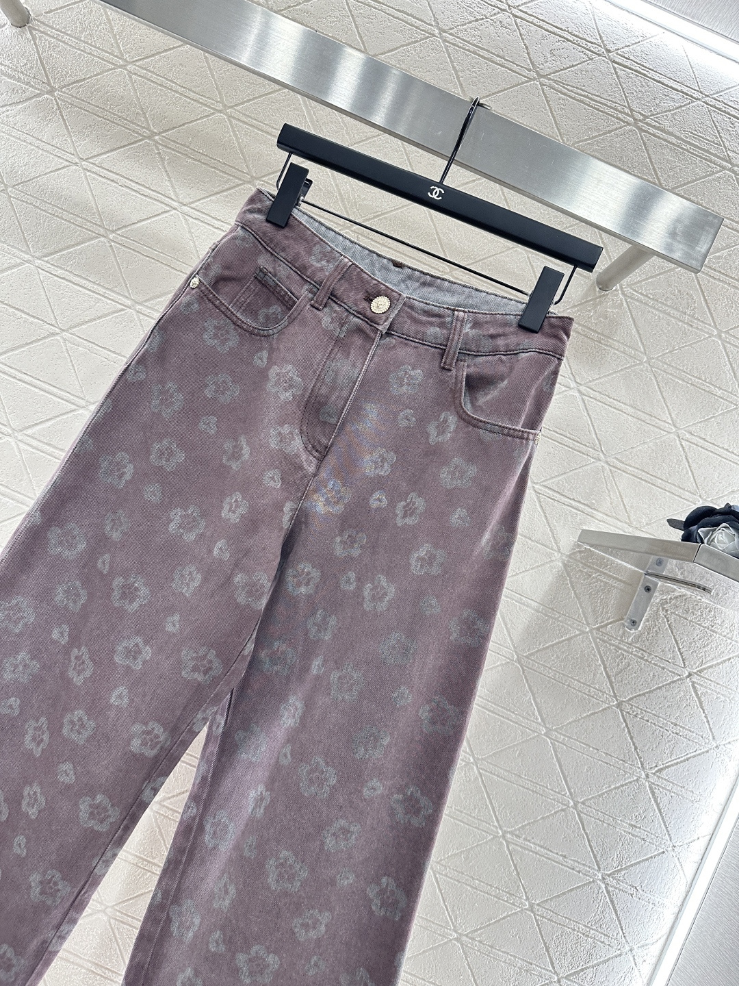 ♥Chane*♥2025新品上架 直筒激光牛仔长裤定制YB斜纹棉牛仔材质 多重水洗 呈现出挺括质感 直筒