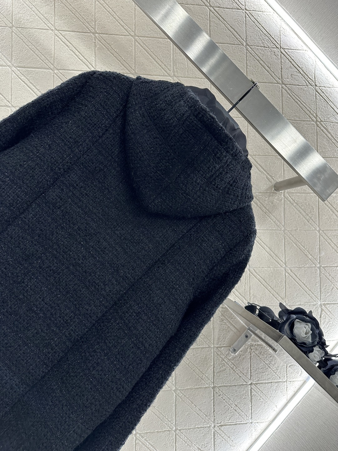 ♥Chane*♥2025新品上架 可拆卸连帽粗纺外套定制YB进口羊毛呢粗纺材质 肌理明显 质感上乘 打造