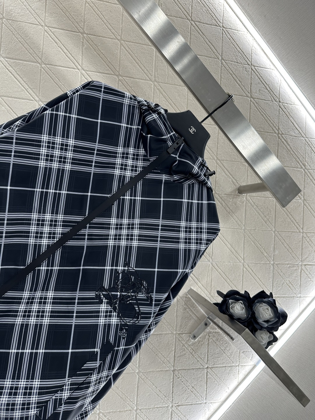 ♥Burberr*♥ 2025新品上架 两面穿连帽格纹外套定制YB进口冲锋尼龙材质 质感挺括有型 亲肤防