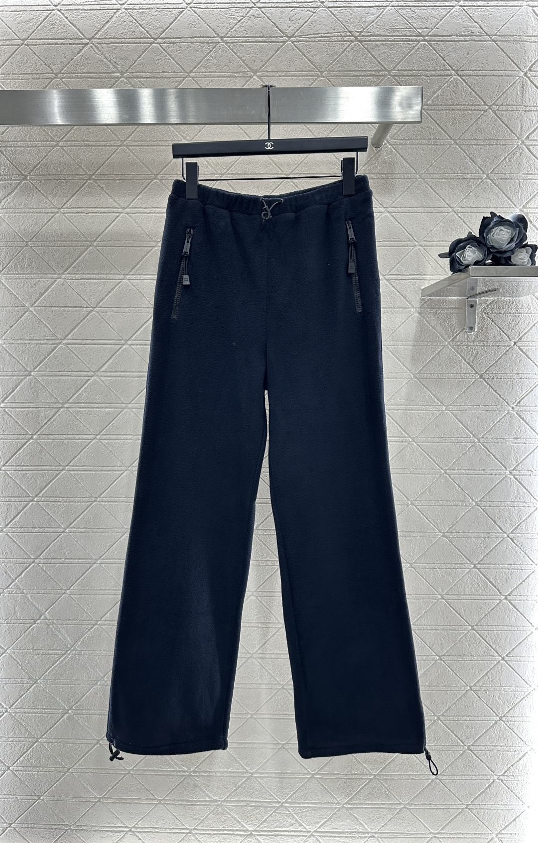 ♥Miumi*♥2025新品上架 摇粒绒休闲抽绳长裤定制YB进口摇粒绒材质 质感细腻 舒适好穿 休闲长裤