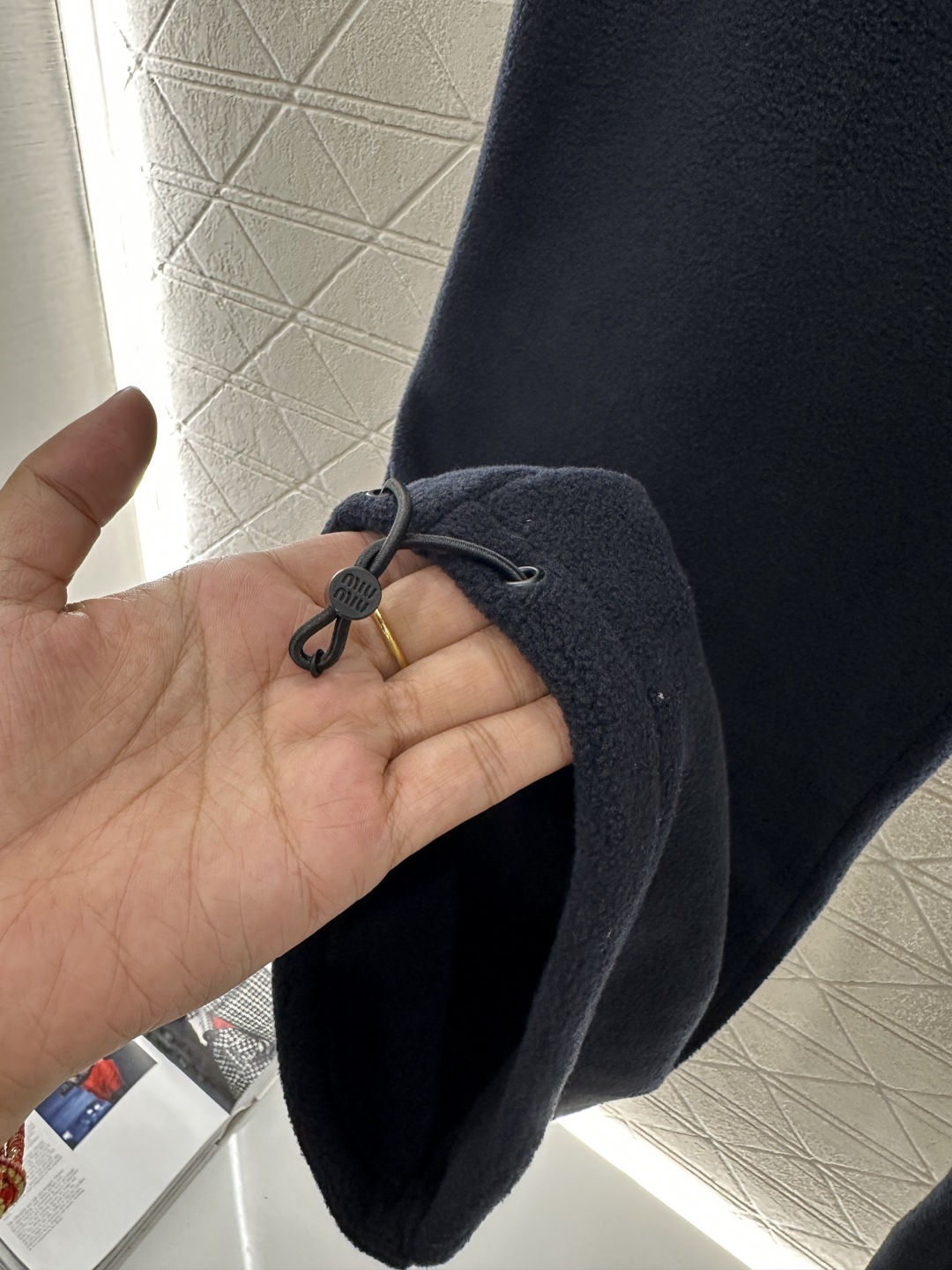 ♥Miumi*♥2025新品上架 摇粒绒休闲抽绳长裤定制YB进口摇粒绒材质 质感细腻 舒适好穿 休闲长裤