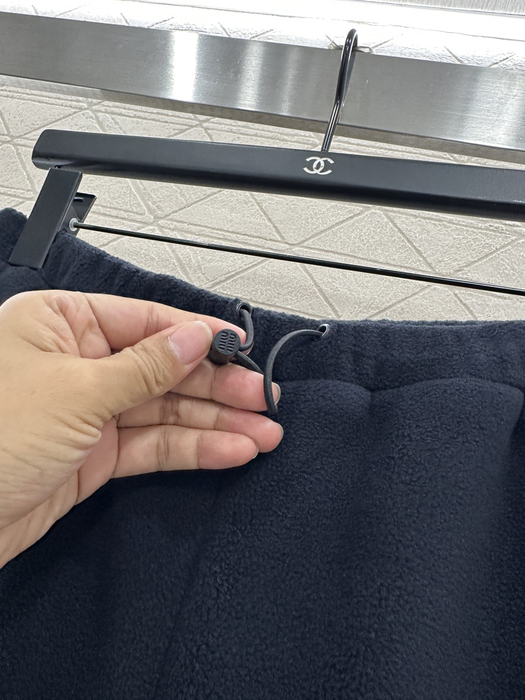 ♥Miumi*♥2025新品上架 摇粒绒休闲抽绳长裤定制YB进口摇粒绒材质 质感细腻 舒适好穿 休闲长裤