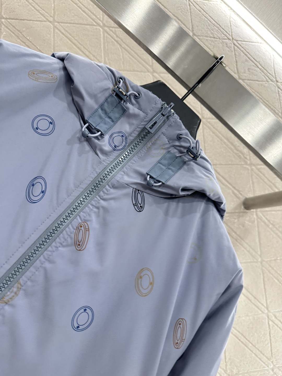 ♥Herme*♥2025新品上架 隐藏连帽两面穿棉服外套定制YB防风防水尼龙材质 羽绒棉填充内里 整件轻