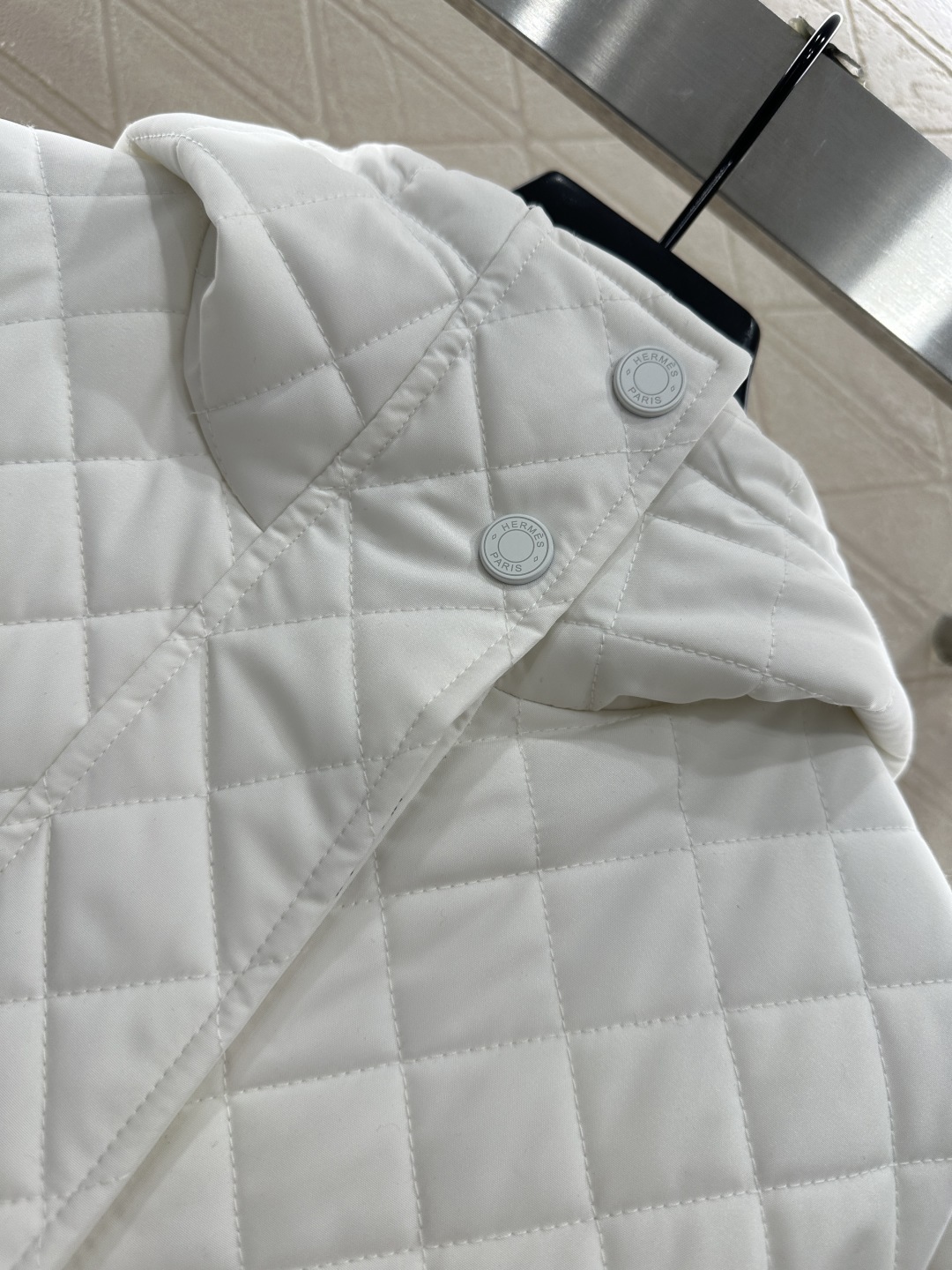 ♥Herme*♥2025新品上架 隐藏连帽两面穿棉服外套定制YB防风防水尼龙材质 羽绒棉填充内里 整件轻